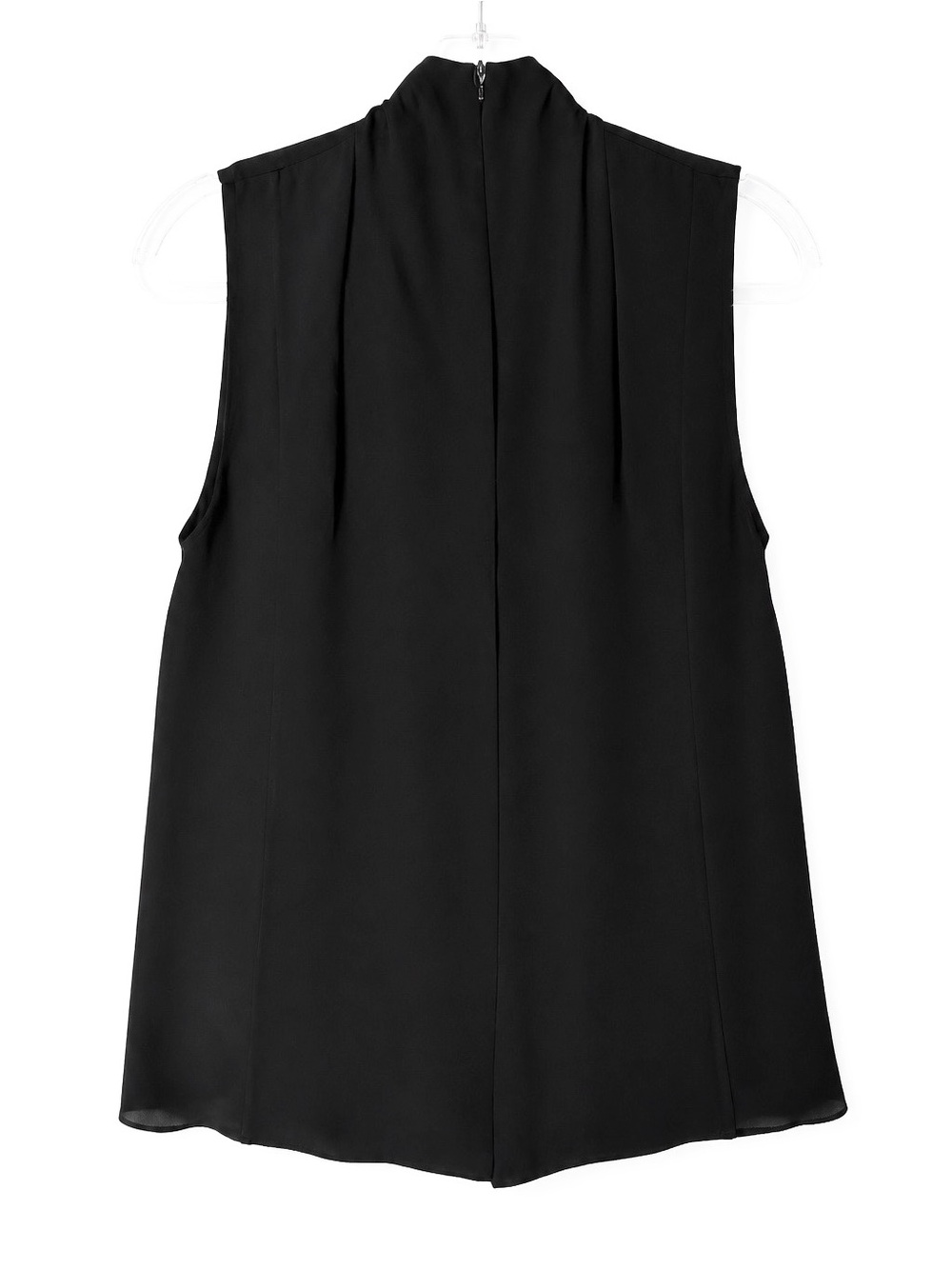 Vince Silk Drape Neck Blouse